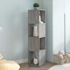 vidaXL Rotating Cabinet Concrete Grey 34.5x34.5x75.5 cm Engineered Wood