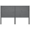 vidaXL Bed Headboard Grey 146x4x100 cm Solid Wood Pine