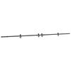 vidaXL Sliding Door Hardware Kit 427 cm Steel Black