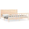 vidaXL Bed Frame without Mattress 200x200 cm Solid Wood Pine