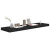 vidaXL Floating Wall Shelf Black 90x23.5x3.8 cm MDF