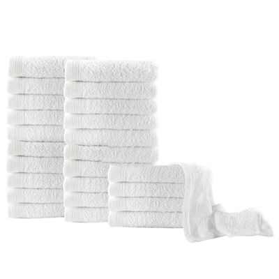 vidaXL Guest Towels 25 pcs Cotton 350 gsm 30x50 cm White