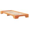 vidaXL Bed Frame Brown 80 x 210 cm Solid Pine Wood