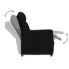 vidaXL Recliner Chair Black Black 70.5 x 96.5 x 95 cm Faux leather