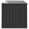 vidaXL Garden Storage Box Black 151.5 x 107 x 100 cm Steel