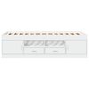 vidaXL Daybed with Drawers without Mattress White 100x200 cm
