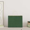 vidaXL Paper Bags 250 pcs with Handles Green 32x22x24 cm