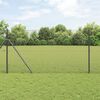 vidaXL Welded Wire Fence Grey 1.2 x 25 m Steel