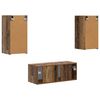 vidaXL TV Cabinet Set Wall-mounted 6 pcs Old Wood Engineered Wood