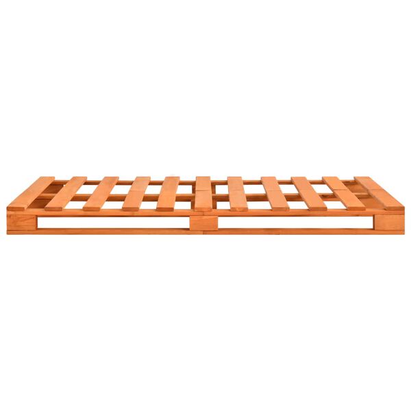 vidaXL Pallet Bed Frame without Mattress Brown 120x200cm Solid Wood