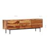 vidaXL TV Cabinet 140x30x45 cm Solid Acacia Wood