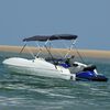 vidaXL 3-bow Bimini Top with Sidewalls 183x(137-152)x137 cm