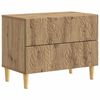 vidaXL Bedside Table Artisan Oak 62 x 34.5 x 48 cm Engineered Wood