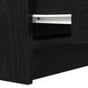 vidaXL Bedside Cabinet with 2 Drawers Black 38x34x80 cm