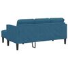 vidaXL Sofa Set with Cushion 2 pcs Blue Polyester