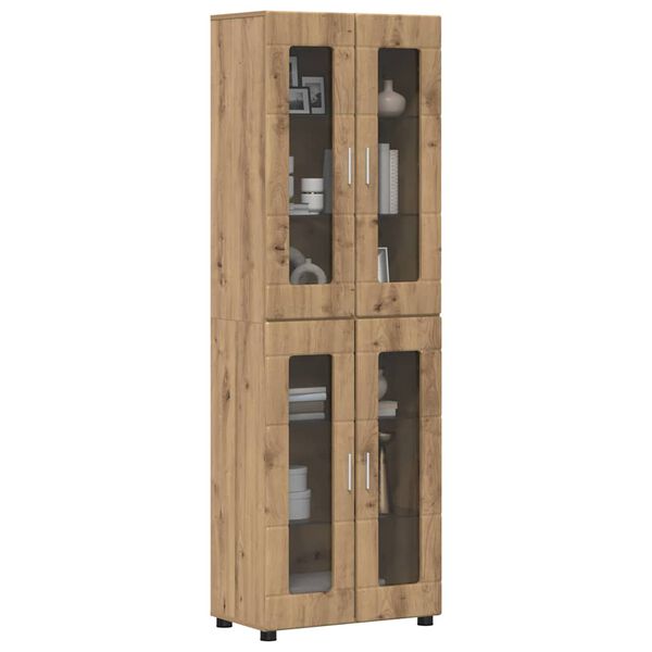 vidaXL Highboard FLORIN Artisan Oak 60 x 35 x 182 cm Engineered Wood