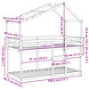 vidaXL Bunk Bed without Mattress 90x190 cm Single Solid Wood Pine