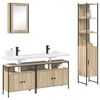 vidaXL Bathroom Furniture Set 4 pcs Sonoma Oak Engineered Wood