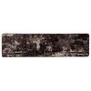 vidaXL Rug Runner MARSA Black 80 x 400 cm Polyester and PVC