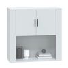 vidaXL Wall Cabinet High Gloss White 80x33x80 cm Engineered Wood