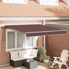 vidaXL Automatic Retractable Awning Brown 300x250 cm