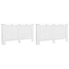 vidaXL Radiator Covers 2 pcs White 152x19x81.5 cm MDF