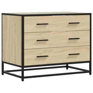 vidaXL Drawer Cabinet Sonoma Oak 70x41x56 cm Engineered Wood