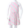 Kids' Dress with Drawstring Sleeveless Pink 104