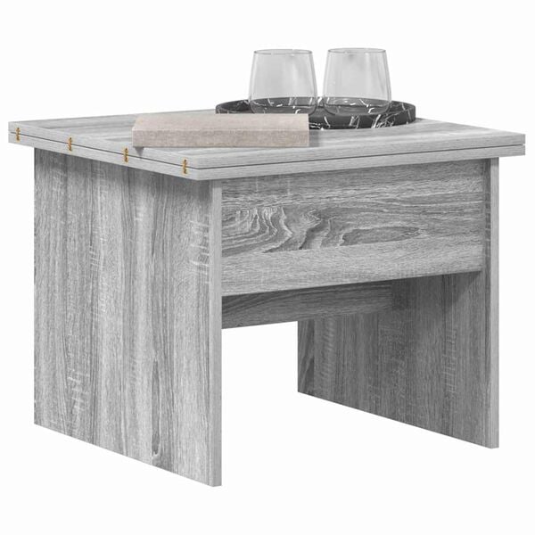 vidaXL Coffee Table Grey Sonoma 55 x 54.5 x 45 cm Engineered wood