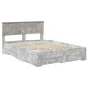 vidaXL Bed Frame Concrete Grey 150 x 200 cm Engineered Wood