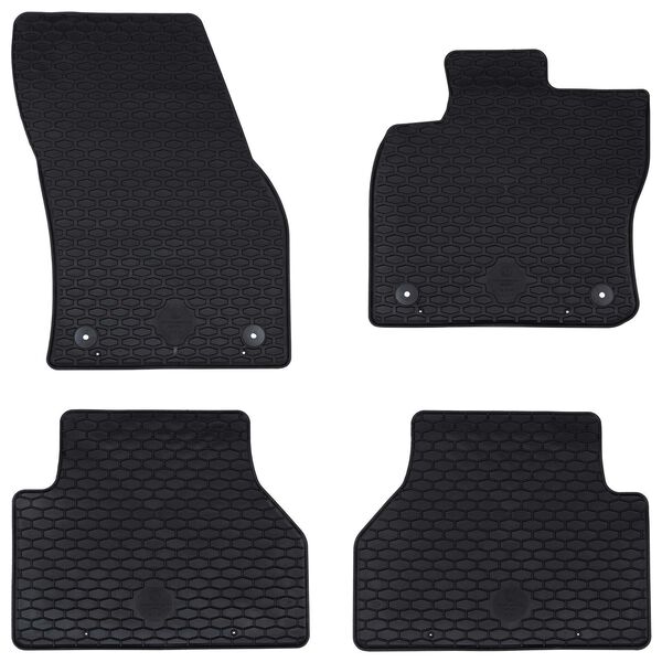 vidaXL Car Mat 4 pcs Black suitable for VW CADDY 2020- Rubber