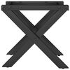 vidaXL Coffee Table Legs X-Frame 40x40x33 cm Steel