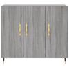 vidaXL Sideboard Grey Sonoma 90x34x80 cm Engineered Wood