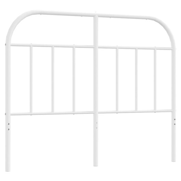 vidaXL Metal Headboard White 120 cm