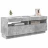 vidaXL TV Cabinet with LED Lights Concrete Grey 100x35x40 cm
