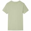 Kids' T-shirt with Short Sleeves Light Khaki 128
