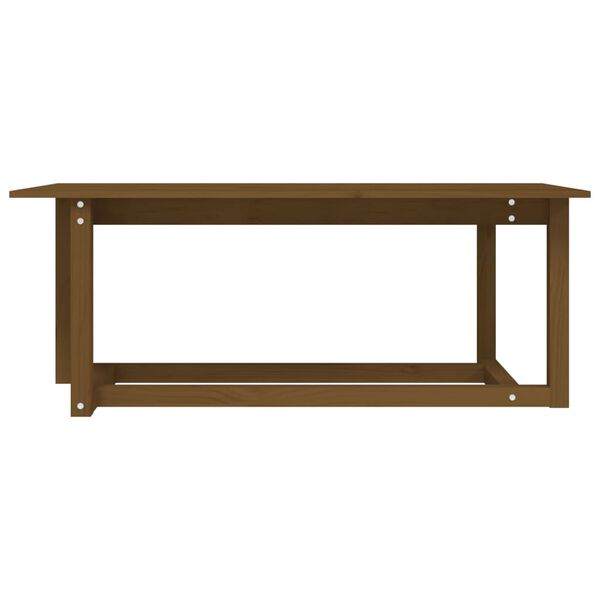 vidaXL Coffee Table Honey Brown 110x55x45 cm Solid Wood Pine