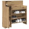 vidaXL Shoe Cabinet Artisan Oak 100.5 x 28 x 100 cm Engineered Wood
