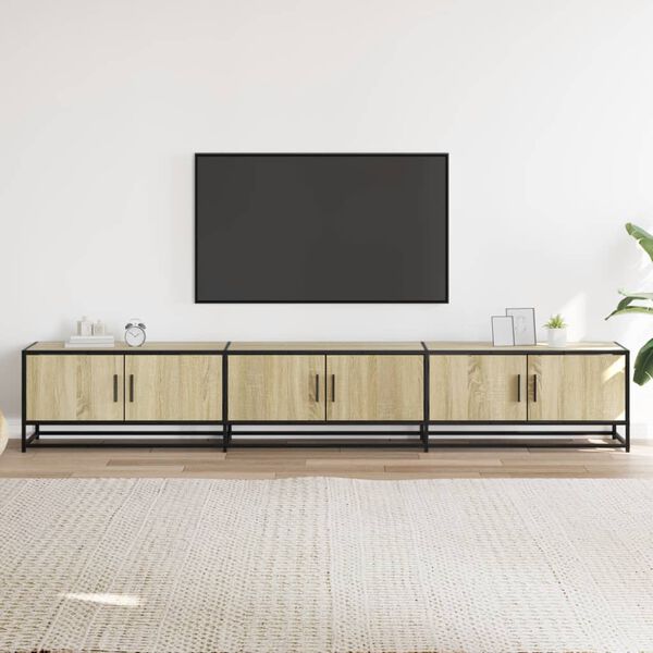 vidaXL TV Cabinet Sonoma Oak 240x35x41 cm Engineered Wood