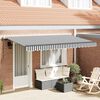 vidaXL Retractable Awning Anthracite and White 400 x 200 cm