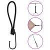 vidaXL Bungee Cord with Hooks 25 pcs 17 cm