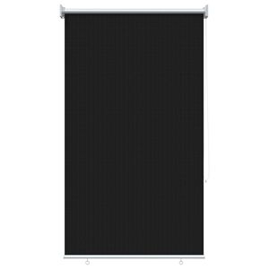 vidaXL Outdoor Roller Blind 90% UV Block Black 80 x 140 cm HDPE