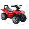 vidaXL Children's Ride-on Quad Good Year Red