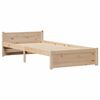 vidaXL Bookcase Bed without Mattress 90x200cm Solid Wood Pine