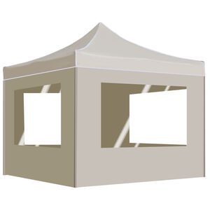 vidaXL Party Tent | Cream | Oxford fabric with PVC coating | 2x2m | Foldable