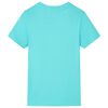 Kids' T-shirt with Short Sleeves Aqua 140