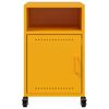 vidaXL Bedside Cabinets 2 pcs Mustard Yellow 36x39x59 cm Steel