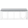 vidaXL Outdoor Dog Kennel with Roof Silver 3x6x2.5 m Galvanised Steel