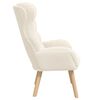 vidaXL Armchair Cream 69 x 74 x 93 cm Sherpa Fabric