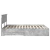 vidaXL Bed Frame Concrete Grey 150 x 200 cm Engineered Wood